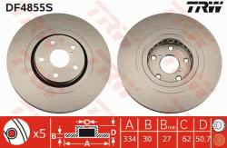 TRW Disc frana TRW SINGLE DF4855S (DF4855S)