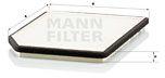 Mann-filter Filtru, aer habitaclu MANN-FILTER CU 2525 (CU 2525)