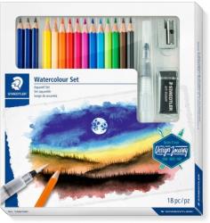 STAEDTLER Set creioane colorate Watercolour 146 10C, 18 piese/set Staedtler ST-61-14610C