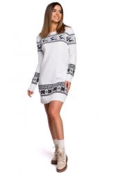 MOE Коледна рокля в бяло MOE MXS02 MXS02 White-SALE - Бял, размер Uni