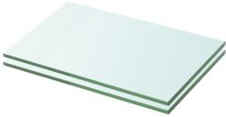 vidaXL Rafturi, 2 buc. , 20 x 25 cm, panouri sticlă transparentă (3051545) Raft