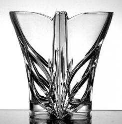Black Crystal - Ajka Modern * Ólomkristály Love váza 22 cm (Dupla15114)