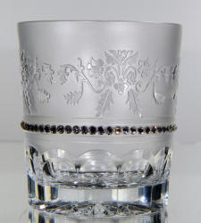 Black Crystal - Ajka Royal * Kristály Whiskys pohár készlet 2 db (Tos18933)