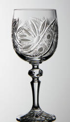 Black Crystal - Ajka Liliom * Kristály Nagy boros pohár 220 ml (M17595)