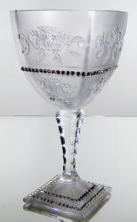 Black Crystal - Ajka Royal * Kristály Nagy boros pohár készlet 2 db (Ar18925)