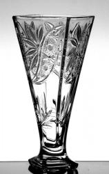 Black Crystal - Ajka Liliom * Kristály Váza 28 cm (Cs17550)