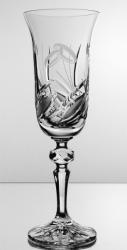 Black Crystal - Ajka Viola * Kristály Pezsgős pohár 150 ml (LGyű17920)