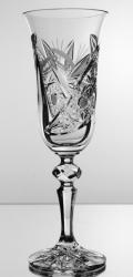 Black Crystal - Ajka Liliom * Kristály Pezsgős pohár 150 ml (LGyű17620)