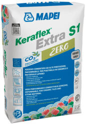 Mapei Keraflex Extra S1 Zero szürke 25kg nyújtott nyitott idejű cementkötésű ragasztóhab 1198125 nag (1198125)