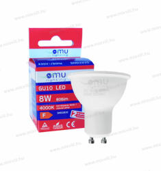 OMU Lighting LB LED izzó GU10 spot 8W 806lm 4000K természetes fehér 2 év garancia LBGU108.08064000 (LBGU108.08064000)