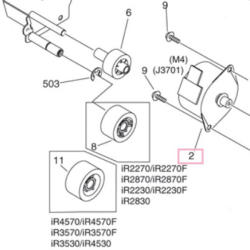 Canon CA FK2-0365 Stepping motor (CAFK20365)