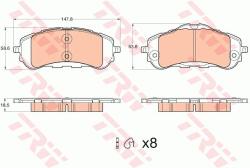 TRW set placute frana, frana disc TRW GDB2044 - automobilus