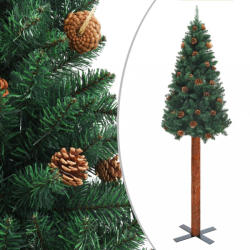 vidaXL Valódi fával és tobozokkal 180 cm (320958)