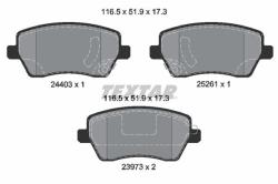 TEXTAR set placute frana, frana disc TEXTAR Q+ 2440301 (2440301)