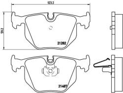 BREMBO set placute frana, frana disc BREMBO P 06 044 - automobilus