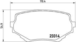 BREMBO set placute frana, frana disc BREMBO P 79 009 - automobilus