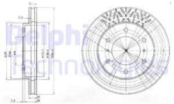 DELPHI Disc frana DELPHI BG3812 (BG3812) - automobilus
