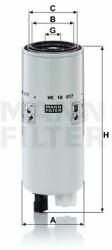 Mann-filter filtru combustibil MANN-FILTER WK 10 017 x (WK 10 017 x) - automobilus
