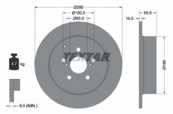 TEXTAR Disc frana TEXTAR PRO 92135703 (92135703)