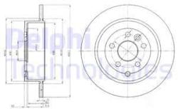 DELPHI Disc frana DELPHI BG4124C (BG4124C) - automobilus