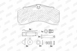 JURID set placute frana, frana disc JURID 2924605390 - automobilus