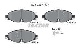 TEXTAR set placute frana, frana disc TEXTAR Q+ 2568303 (2568303)