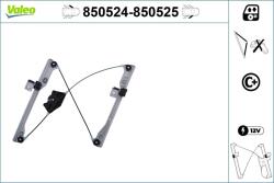 VALEO Mecanism actionare geam VALEO 850524 (850524) - automobilus
