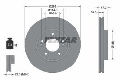 TEXTAR Disc frana TEXTAR PRO 92290503 (92290503)