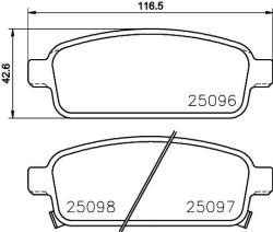 BREMBO set placute frana, frana disc BREMBO PRIME LINE P 59 087 (P 59 087)