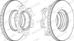 FERODO Disc frana FERODO PREMIER FCR208A (FCR208A)