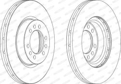 FERODO Disc frana FERODO PREMIER FCR235A (FCR235A)