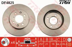 TRW Disc frana TRW DF4825 - automobilus