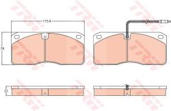 TRW set placute frana, frana disc TRW GDB5057 (GDB5057) - automobilus