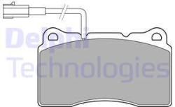 DELPHI set placute frana, frana disc DELPHI LP3157 (LP3157)