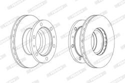 FERODO Disc frana FERODO PREMIER FCR105A (FCR105A)