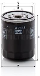 Mann-filter Filtru ulei MANN-FILTER W 7063 (W 7063) - automobilus