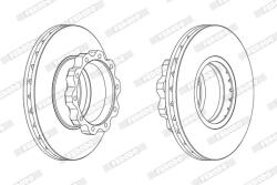 FERODO Disc frana FERODO PREMIER FCR215A (FCR215A)