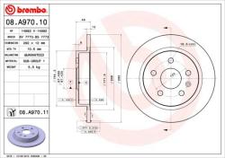 BREMBO Disc frana BREMBO PRIME LINE - UV Coated 08. A970.11 (08.A970.11)