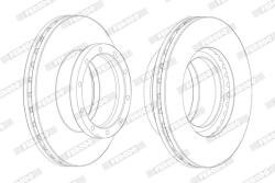 FERODO Disc frana FERODO PREMIER FCR145A (FCR145A)