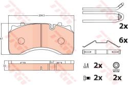 TRW set placute frana, frana disc TRW GDB5084 (GDB5084) - automobilus