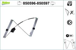 VALEO Mecanism actionare geam VALEO 850597 (850597) - automobilus