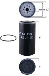 MAHLE filtru combustibil MAHLE KC 200 (KC 200) - automobilus