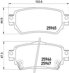 BREMBO set placute frana, frana disc BREMBO PRIME LINE P 56 098 (P 56 098)
