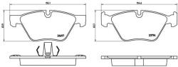 BREMBO set placute frana, frana disc BREMBO P 06 060 - automobilus