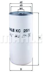 MAHLE filtru combustibil MAHLE KC 251 - automobilus