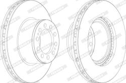 FERODO Disc frana FERODO PREMIER FCR323A (FCR323A)