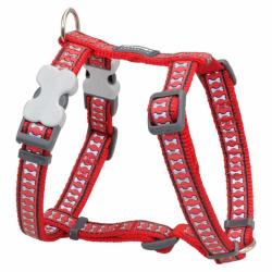 Red Dingo Reflective Red Dog hám Medium