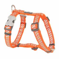 Red Dingo Reflective Ziggy Orange Dog hám Medium