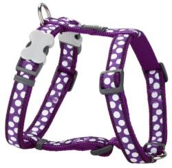 Red Dingo White Spots Purple Dog hám XS