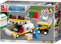 Sluban Aviation - Repülőtéri csomagberakodó építőjáték készlet (M38-B0369)